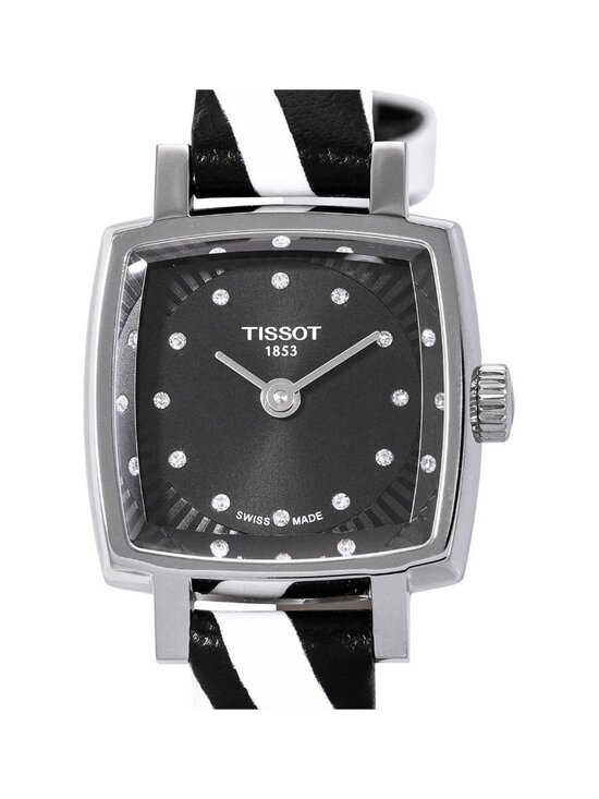 NWT Tissot Lovely Quartz Diamond Black Dial Ladies Watch main image 2